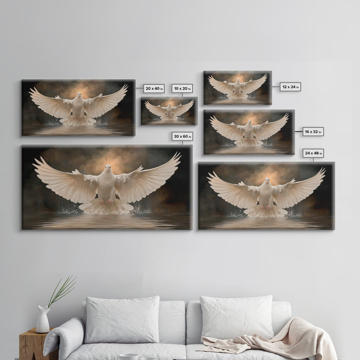 Rising Spirit | Framed Canvas Print | Christian Wall Art | Christian Art Canvas | Christian Christmas Art | Jesus Painting | Christian Deco