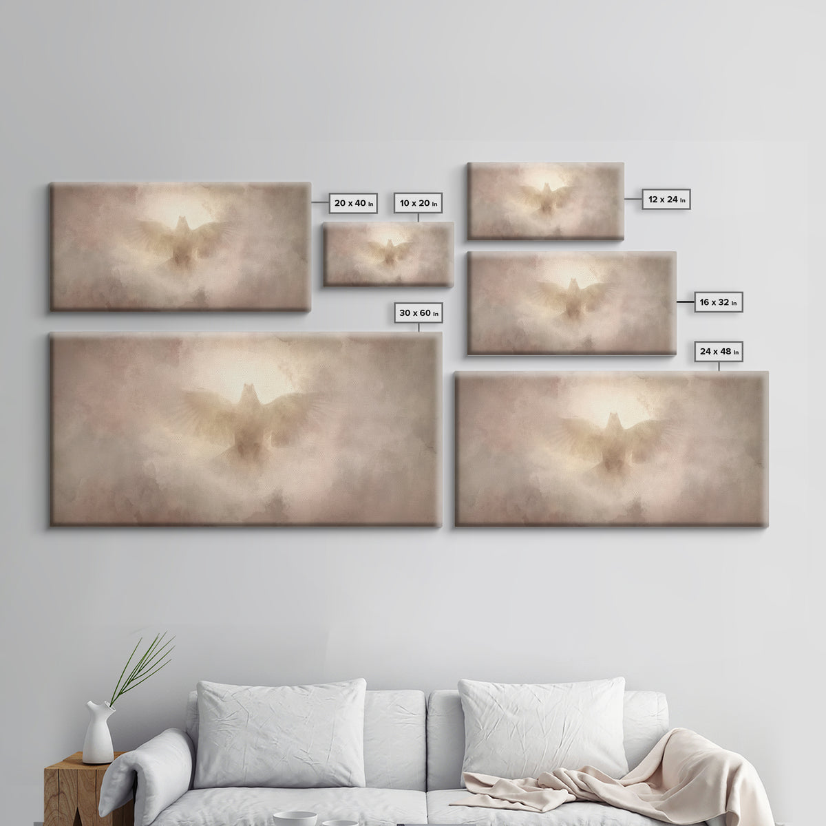Spirit Of Dawn, Framed Canvas Print, Christian Wall Art, Christian Art Canvas, Christian Painting, Christmas Art, Christian Decor