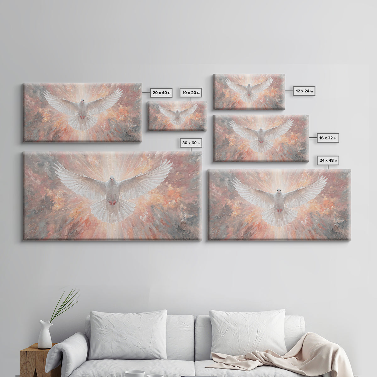 Grace Unveiled | Framed Canvas Print | Christian Wall Art | Christian Art Canvas | Christian Painting | Christmas Art | Christian Decor