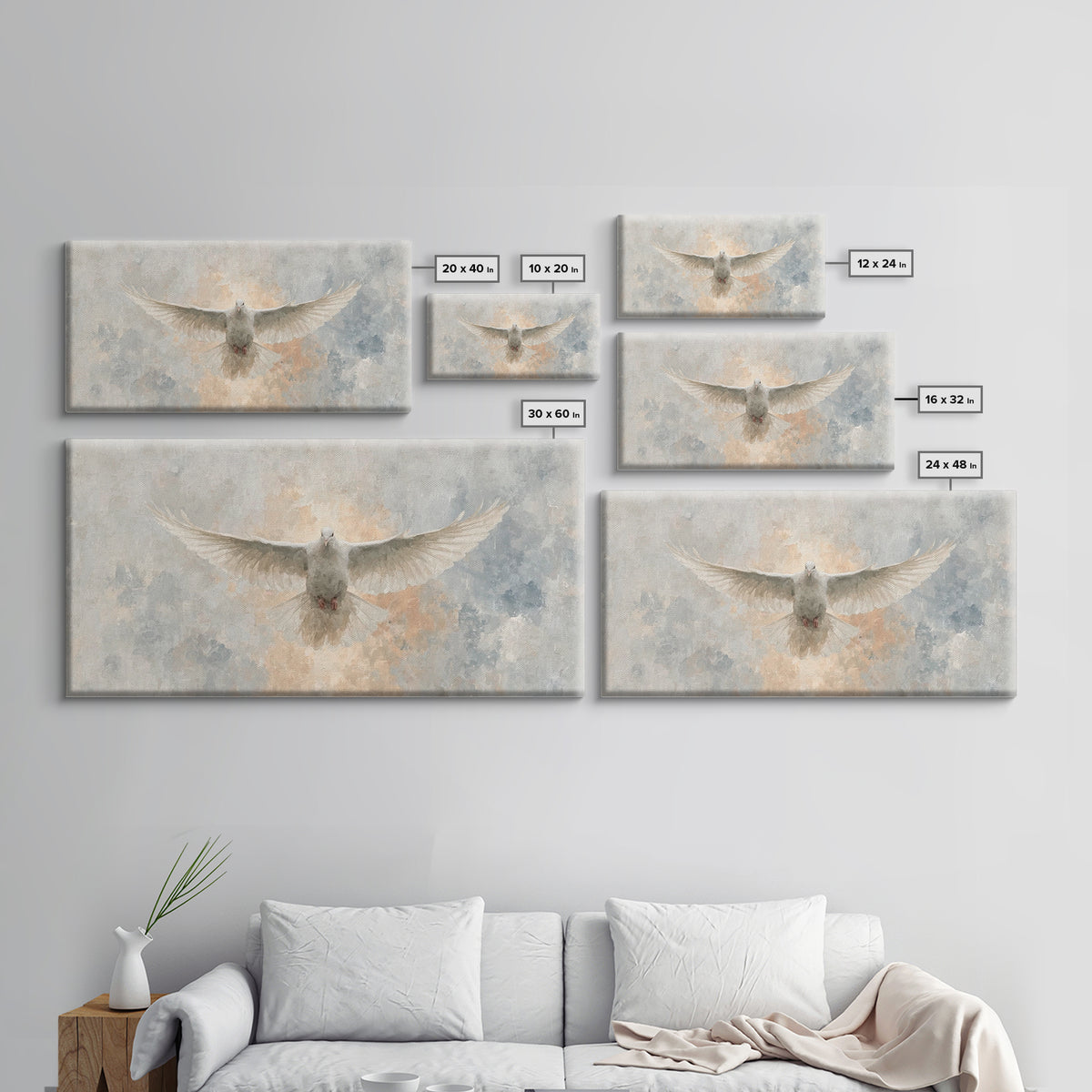Radiant Mercy, Framed Canvas Print, Christian Art Canvas, Christian Wall Art, Christian Painting, Christmas Art, Christian Decor