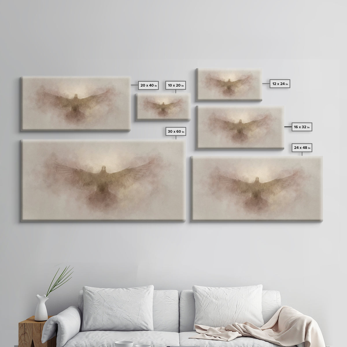 Light Of Salvation | Framed Canvas Print | Christian Art Canvas | Christian Wall Art | Christian Painting | Christmas Art | Christian Decor