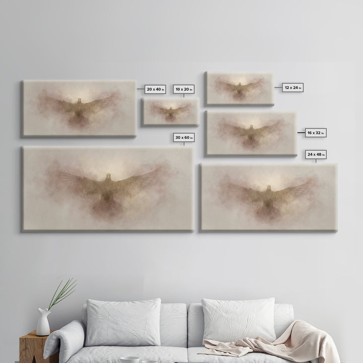 Light Of Salvation | Framed Canvas Print | Christian Art Canvas | Christian Wall Art | Christian Painting | Christmas Art | Christian Decor