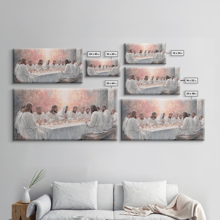 Upper Room Grace | Framed Canvas Print | Christian Art Canvas | Christian Wall Art | Jesus Painting | Large Christian Painting | Christian