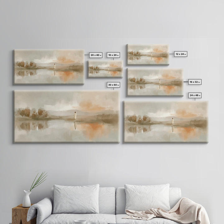 Horizon Of Mercy - Framed Canvas Print - Christian Wall Art - Unique Christian Art - Modern Christian Painting - Christian Christmas Art