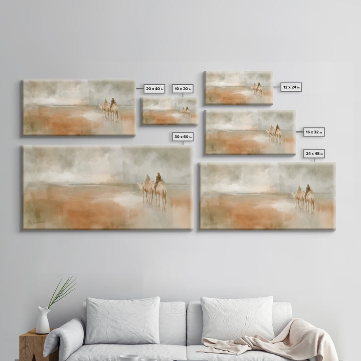 Pilgrims Of Light – Framed Canvas Print – Christmas Art Prints – Christian Art Canvas – Christian Wall Art – Christian Decoration – Jesus C