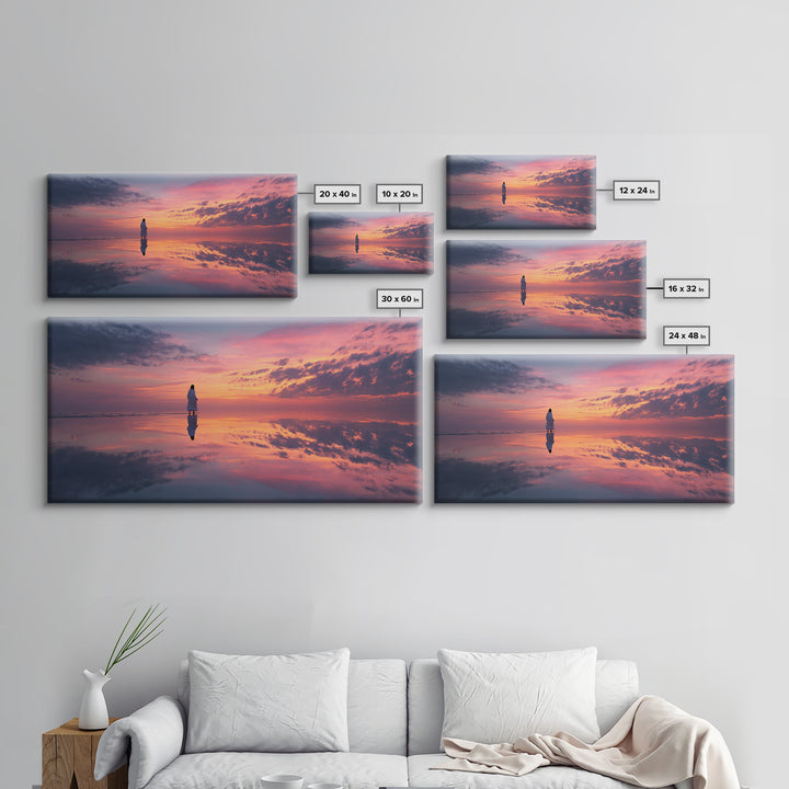 Radiant Horizon – Framed Canvas Print – Christian Art Canvas – Jesus Painting – Large Christian Art – Modern Christian Painting