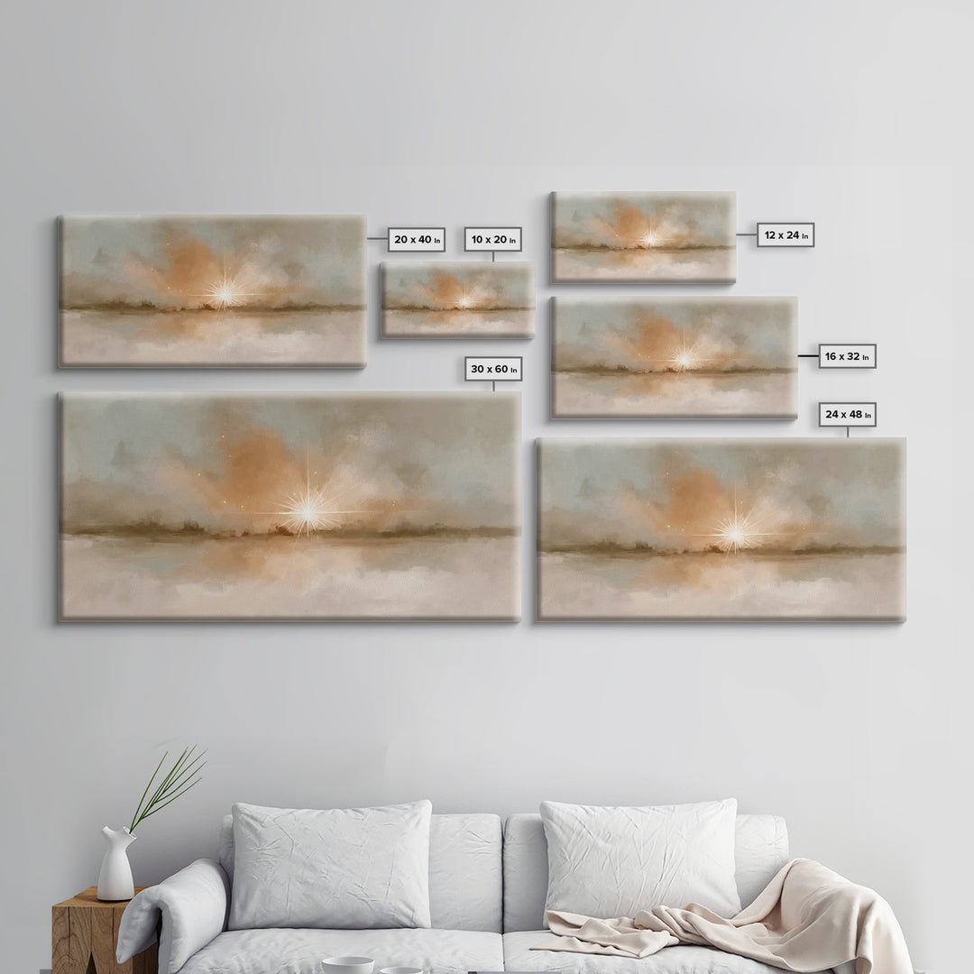 Dawn Star Light – Framed Canvas Print – Christian Wall Art – Christian Art Canvas – Christmas Art – Moody Christmas Art – Christian Decor
