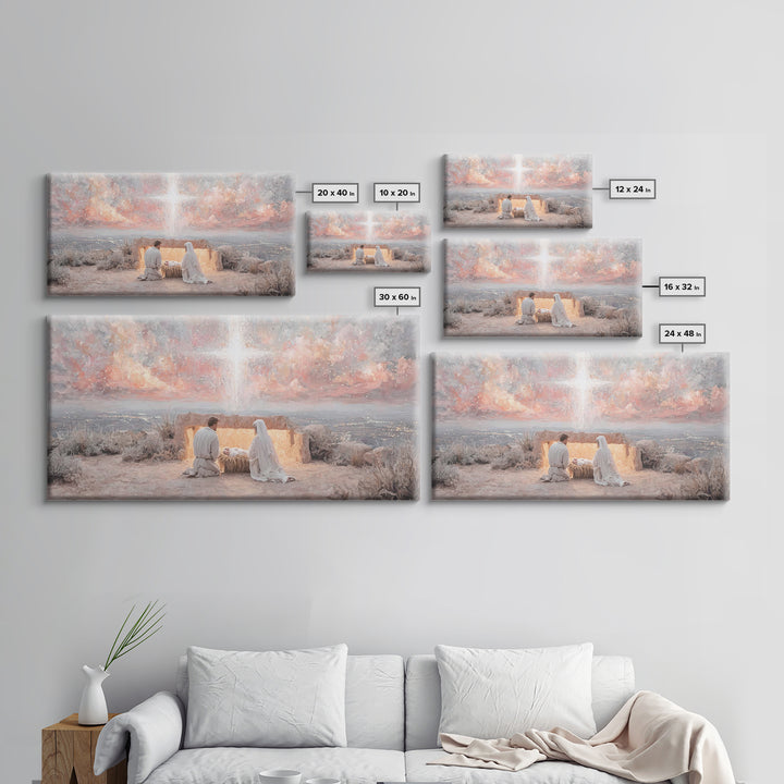 The Guiding Star – Framed Canvas Print – Christian Wall Art – Christian Art Canvas – Jesus Christmas Art – Christian Christmas Art