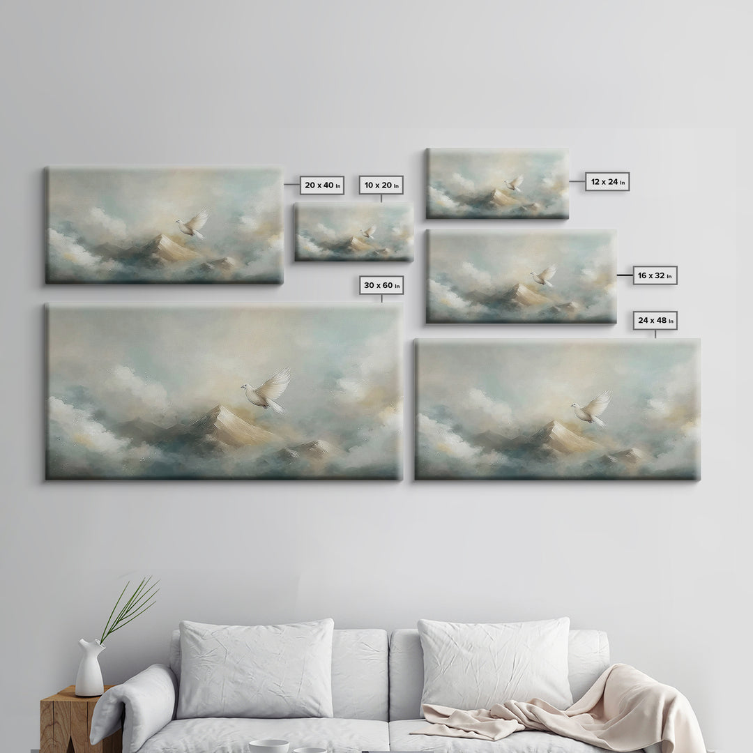 Wings Of Hope – Framed Canvas Print – Christian Art Canvas – Christian Art Work – Christian Decor – Modern Christian Art