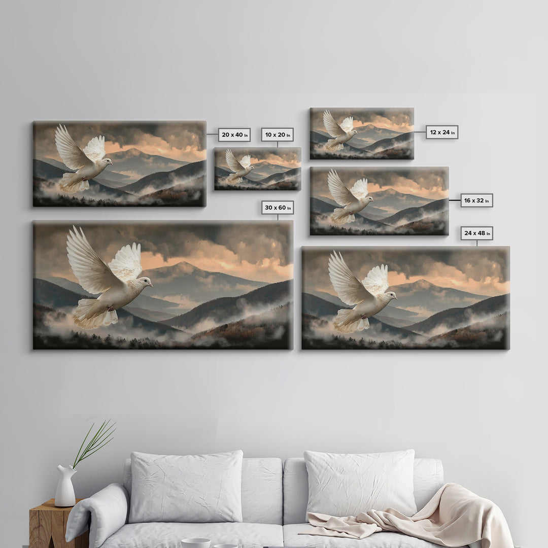 Hillside Peace – Framed Canvas Print – Christian Wall Art – Moody Christian Art – Christian Art Canvas – Christian Gift Ideas