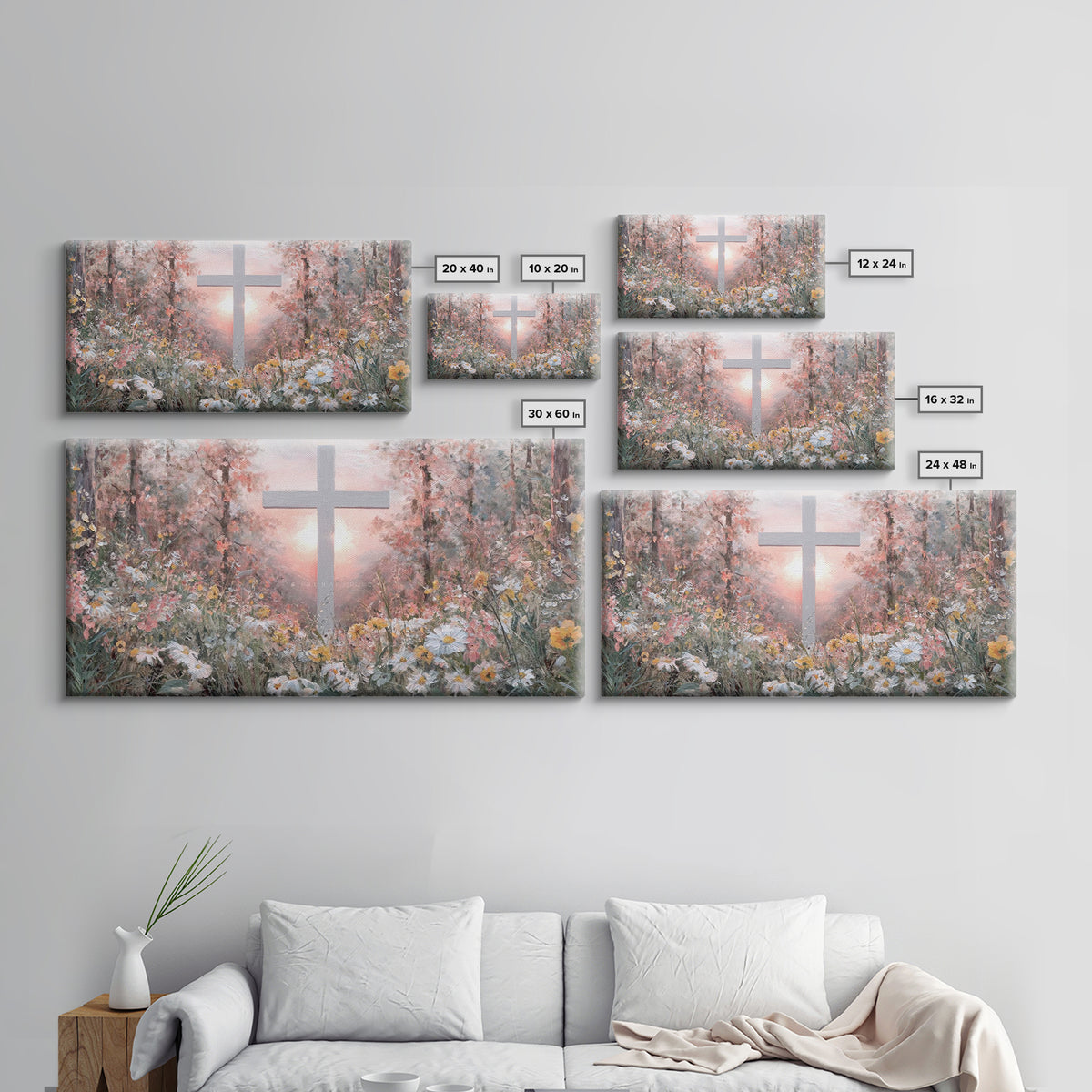 Forest Of Grace – Framed Canvas Print – Christian Wall Art – Christian Painting – Modern Christian Painting – Christian Art Canvas – Christ
