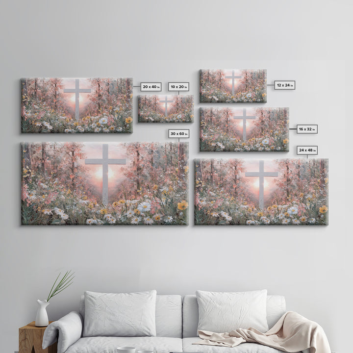 Forest Of Grace – Framed Canvas Print – Christian Wall Art – Christian Painting – Modern Christian Painting – Christian Art Canvas – Christ