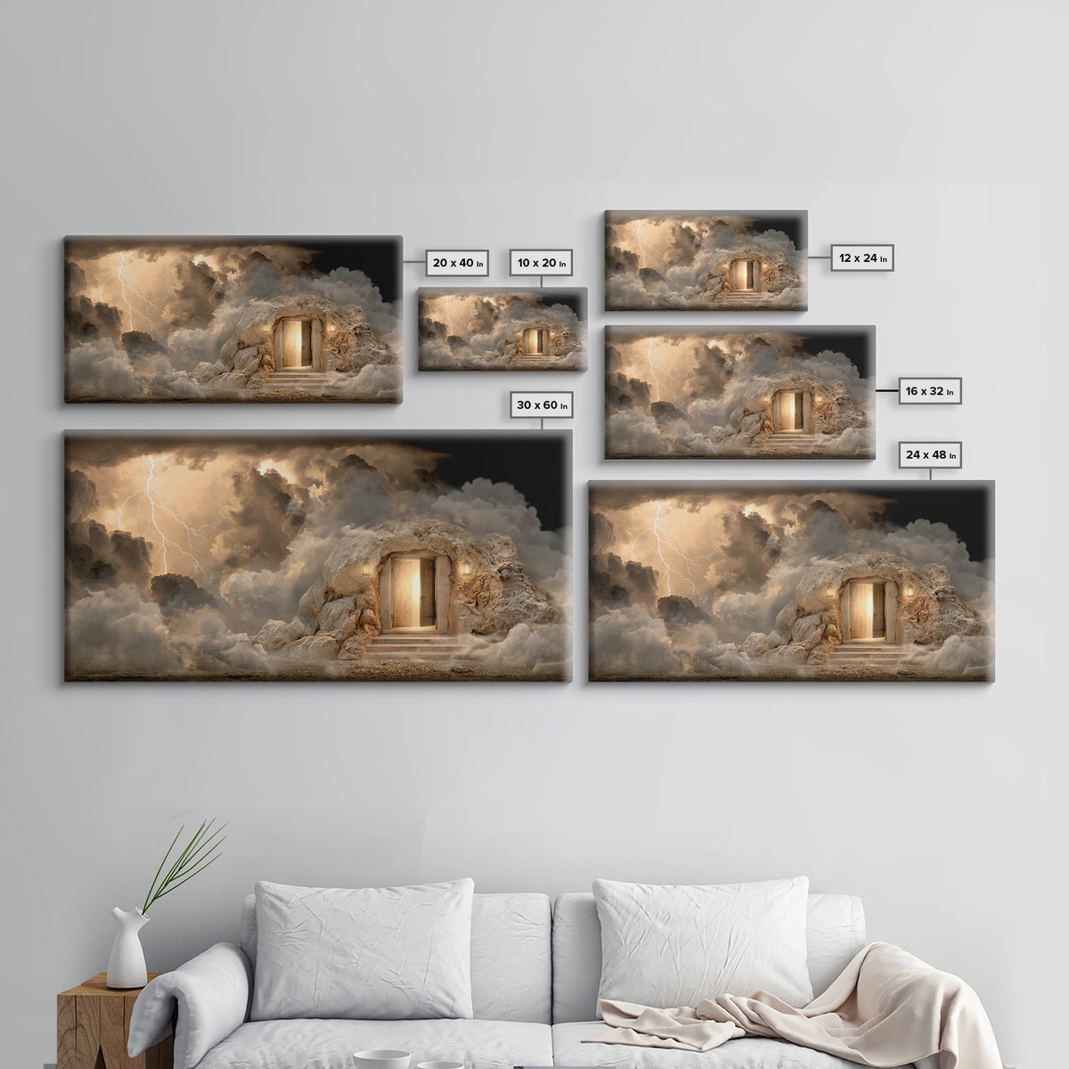 Resurrection Promise – Framed Canvas Print – Christian Wall Art – Christian Christmas Art – Jesus Christmas Art – Christian Decor – Christm