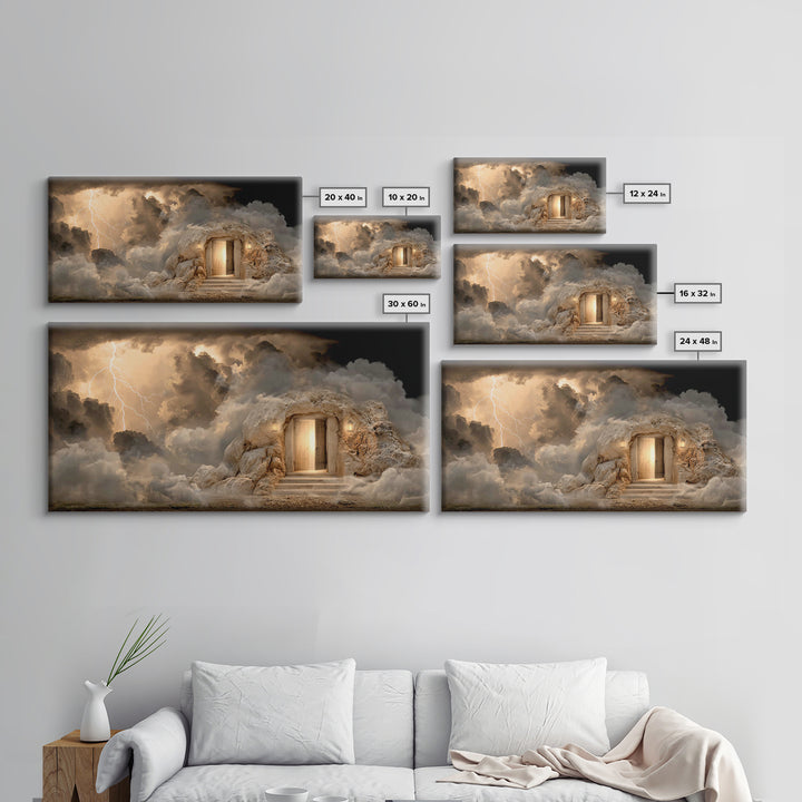 Resurrection Promise – Framed Canvas Print – Christian Wall Art – Christian Christmas Art – Jesus Christmas Art – Christian Decor – Christm