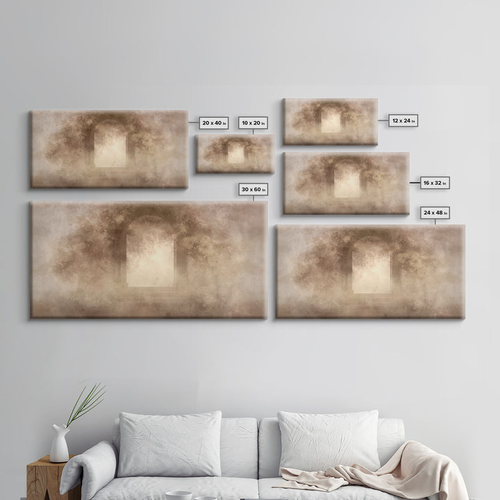 Sacred Open Gate, Framed Canvas Print, Christian Art Print, Christian Wall Art, Jesus Canvas Art, Christian Gift Ideas