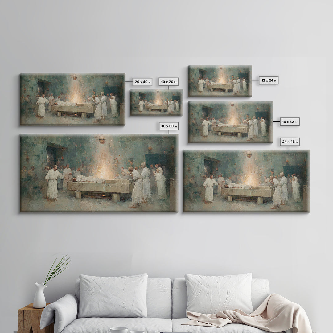 Rite Of Dawn | Framed Canvas Print | Christian Painting | Christian Art Canvas | Christian Decor | Jesus Painting | Christian Wall Art