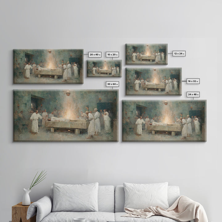 Rite Of Dawn | Framed Canvas Print | Christian Painting | Christian Art Canvas | Christian Decor | Jesus Painting | Christian Wall Art