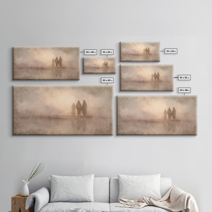 Desert Pilgrimage, Framed Canvas Print, Christian Wall Art, Christian Art Canvas, Moody Christmas Art, Christian Decor, Faith Art