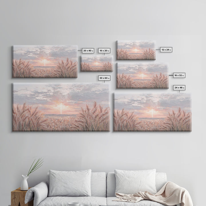Field Of Promise | Framed Canvas Print | Christian Art Canvas | Christian Wall Art | Christian Painting | Christian Decor | Christian Art P