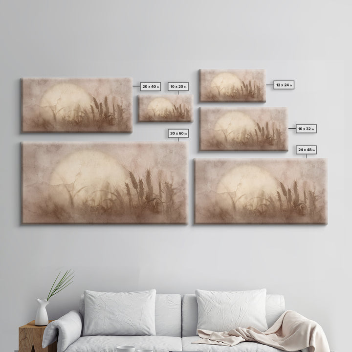 Wheatland Dawn, Framed Canvas Print, Christian Art Canvas, Christian Decor, Christian Wall Art, Christian Painting, Christian Art Prints