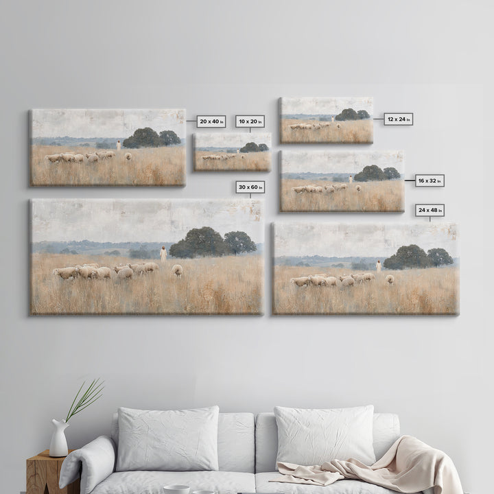 Dawn Of Peace – Framed Canvas Print – Christian Art Canvas – Christian Wall Art – Jesus Painting – Christian Decor – Modern Christian Art –