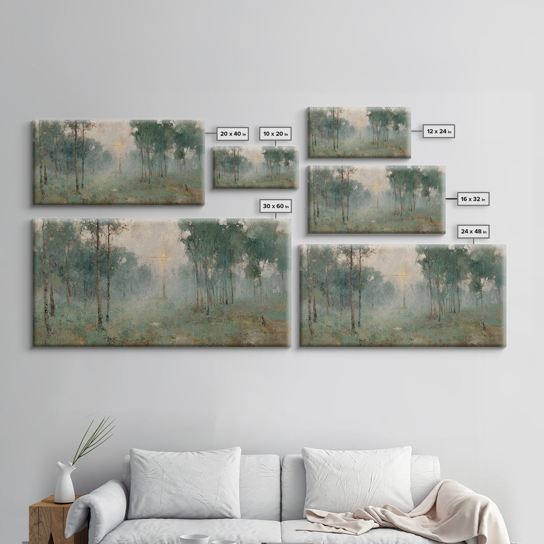 Radiant Cross – Framed Canvas Print – Christian Wall Art – Christian Art – Christian Art Canvas – Modern Christian Art – Christian Christma