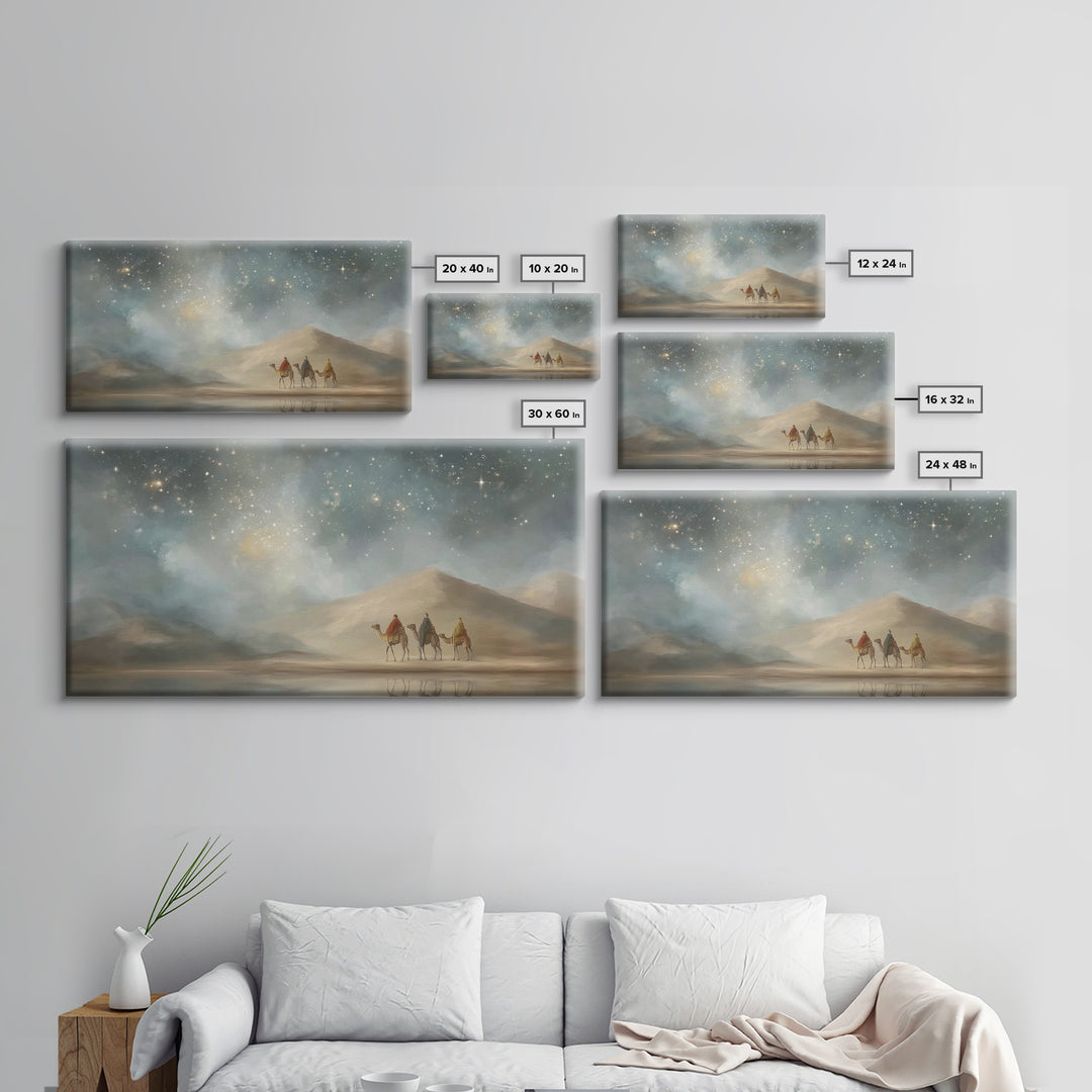 Celestial Path – Framed Canvas Print – Christian Christmas Art – Christian Art Canvas – Christian Wall Art – Christmas Decor – Christian Gi