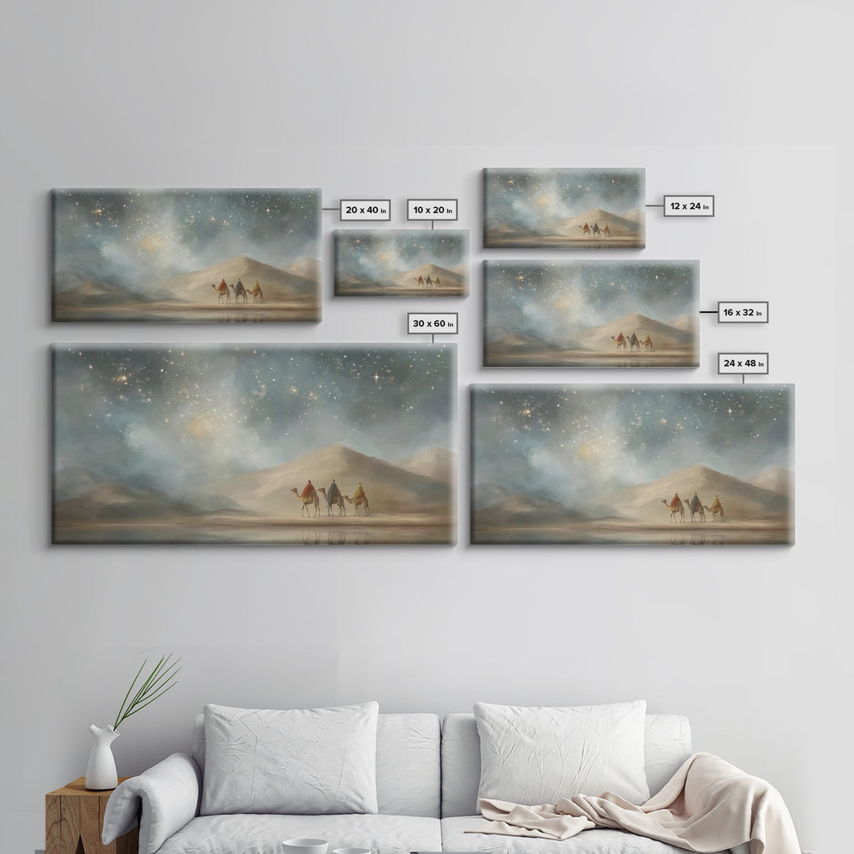 Celestial Path – Framed Canvas Print – Christian Christmas Art – Christian Art Canvas – Christian Wall Art – Christmas Decor – Christian Gi