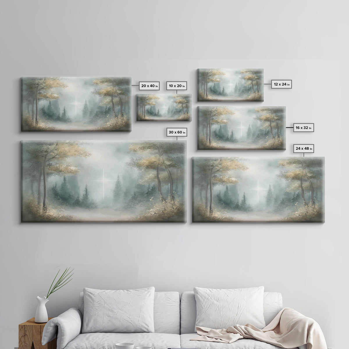 Light Of Hope – Framed Canvas Print – Christian Art Canvas – Jesus Painting – Christmas Wall Art – Christian Wall Art – Christian Gift