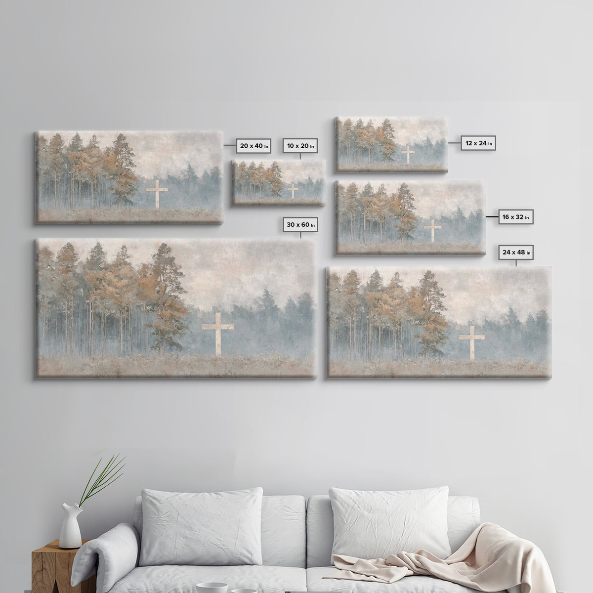 Pathway To Peace – Framed Canvas Print – Christian Wall Art – Christmas Art – Jesus Canvas Art – Christian Art Print – Christian Decor