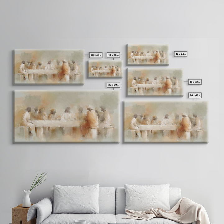 Gathered In Grace – Framed Canvas Print – Christian Art Canvas – Christian Wall Art – Christian art print – subtle Christian art – Jesus Pa