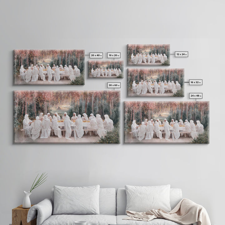 Garden Communion – Framed Canvas Print – Christian Art Canvas – Christian Art – Jesus Painting – Christian Wall Art – Christian art gift