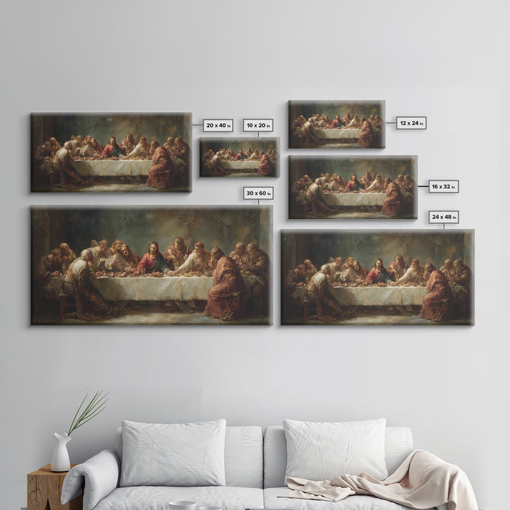 Bread Of Promise – Framed Canvas Print – Christian Art Canvas – Christian Art – Christian Wall Art – Jesus Painting – large Christian art