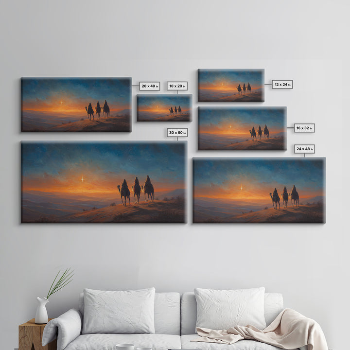 Holy Candlelight – Framed Canvas Print – Christian Wall Art – Christian Decor – Christian Art Canvas – Christmas Art – Christian Gift Ideas