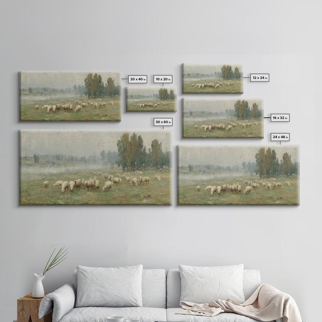 Hillside Stillness | Framed Canvas Print | Christian Art Canvas | Christmas Art | Christian Wall Art | Jesus Painting | Christian Gift Idea