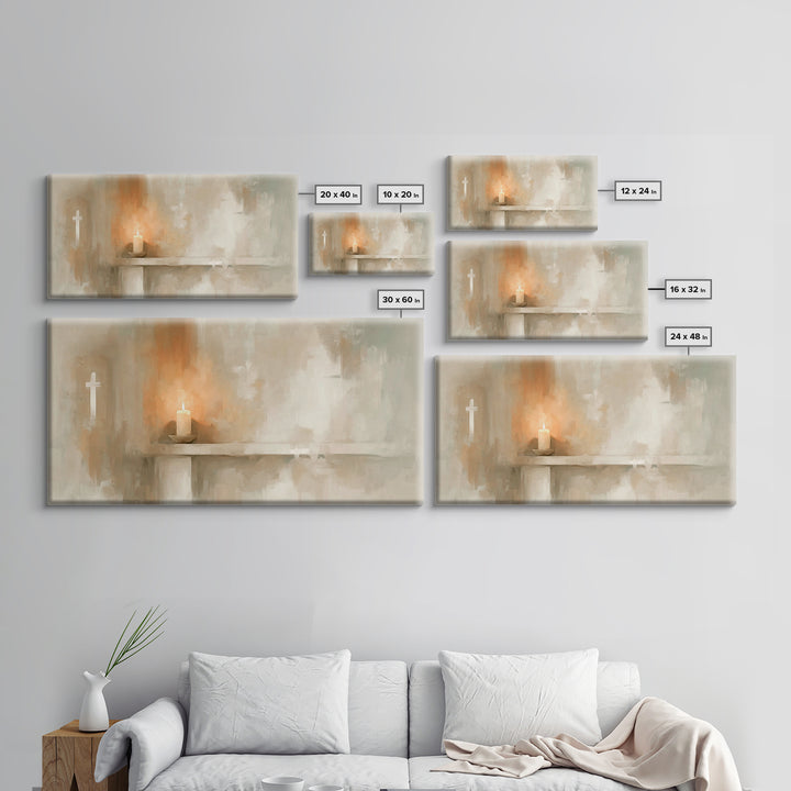 Radiant Flame – Framed Canvas Print – Christian Art Canvas – Christian Wall Art – Christmas Art – Modern Christian Art – Christian Christma