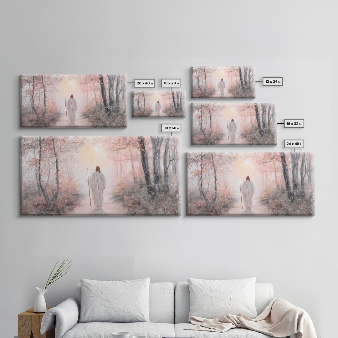 Path Of Mercy – Framed Canvas Print – Christian Wall Art – Christian Art Canvas – Jesus Painting