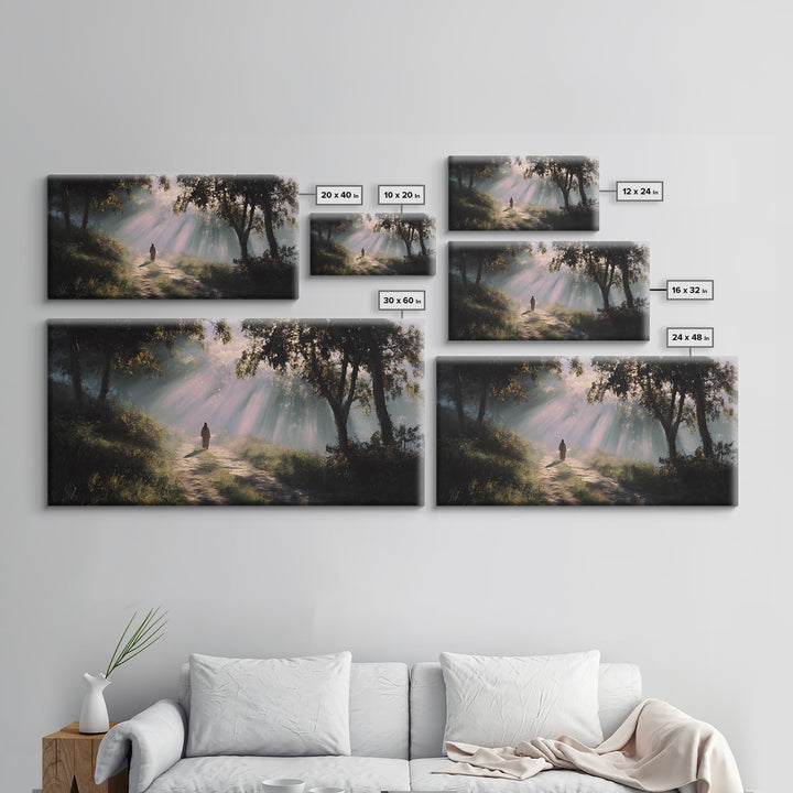 Rays Of Hope – Framed Canvas Print – Christian Art Canvas – Christian Wall Art – Jesus Painting – Christian Gift – Christmas Art