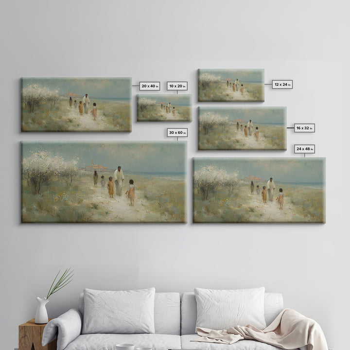 Pure Blessing – Framed Canvas Print – Christian Wall Art – Christian Art Canvas – Jesus Painting – Christmas Art – Christian Christmas Art
