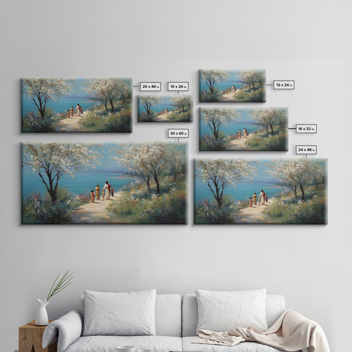 Path Of Grace – Framed Canvas Print – Christian Wall Art – Christian Art Canvas – Jesus Painting – Christian Gift Ideas – Christian Decor –