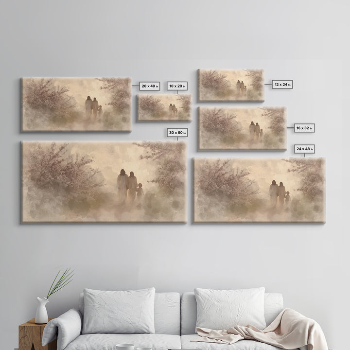 Walking In Light – Framed Canvas Print – Christian Wall Art – Christian Art Canvas – Jesus Painting – Christian Decorations – Christian Chr