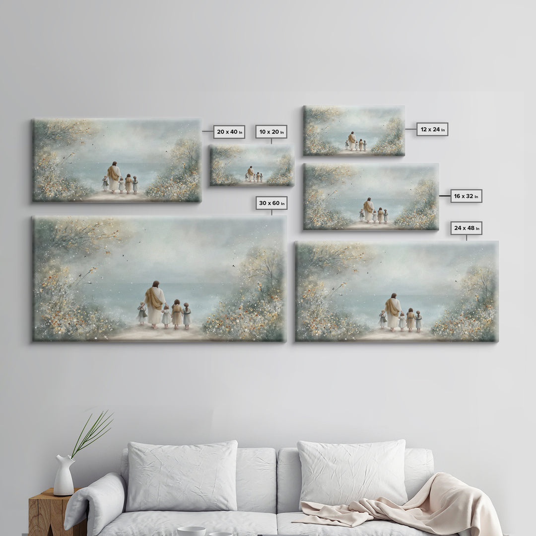 Path Of Mercy – Framed Canvas Print – Christian Wall Art – Christian Art Canvas – Jesus Painting – Christian Christmas Art – Christian Deco