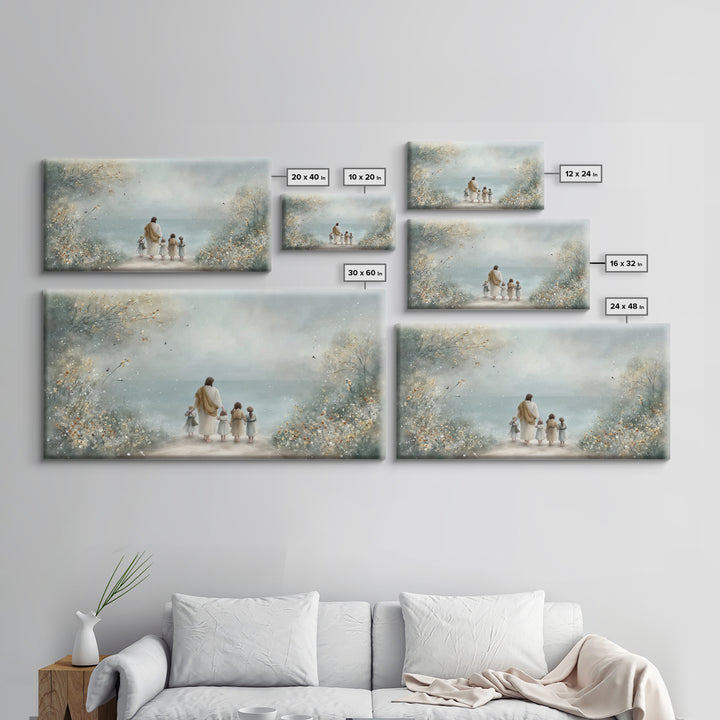 Path Of Mercy – Framed Canvas Print – Christian Wall Art – Christian Art Canvas – Jesus Painting – Christian Christmas Art – Christian Deco