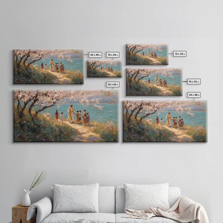 Garden Of Peace – Framed Canvas Print – Christian Wall Art – Christian Art Canvas – Jesus Painting – Christian Art Print – Christian Christ