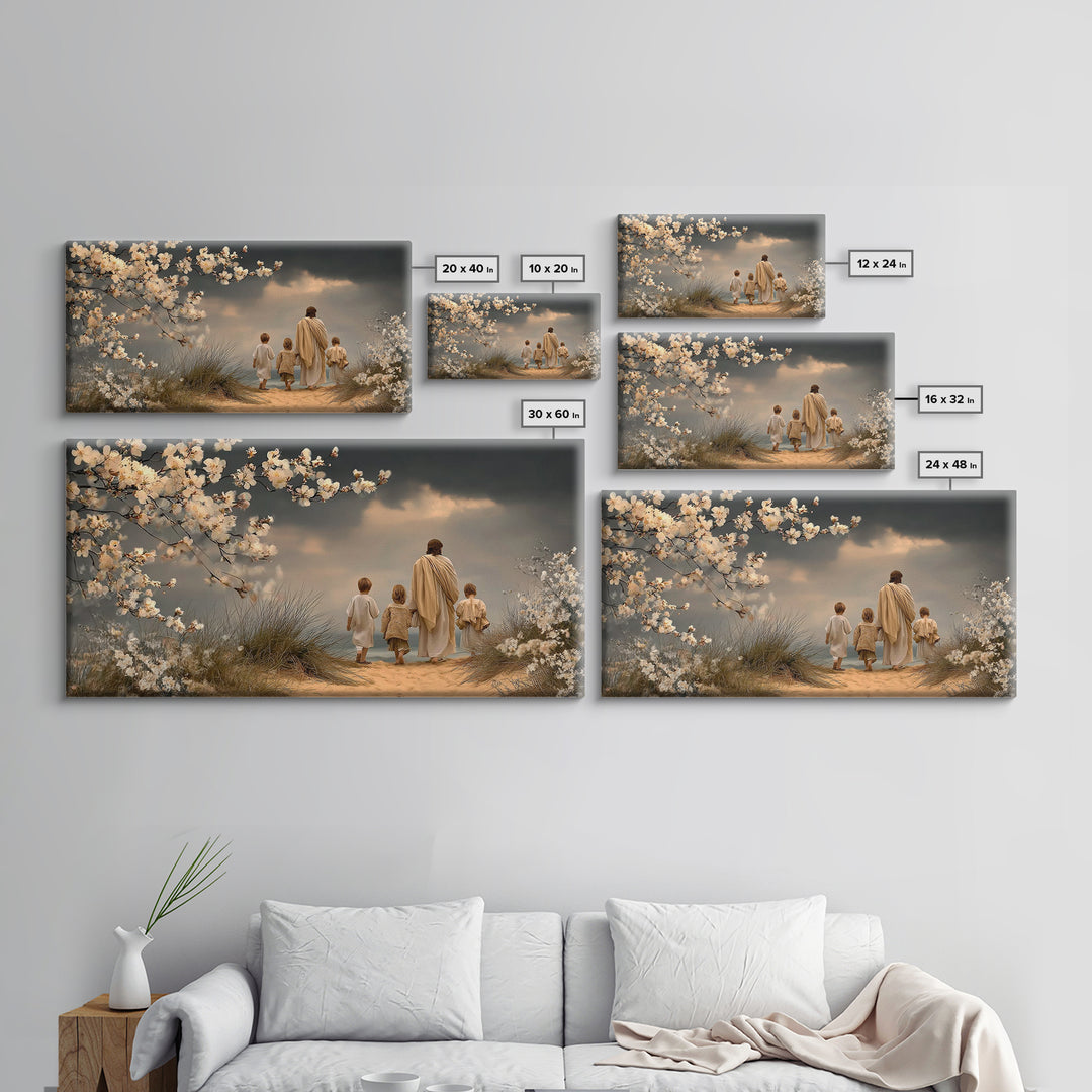 Evening Promise – Framed Canvas Print – Christian Wall Art – Christian Art Canvas – Jesus Painting – Christian Gift – Subtle Christian Art