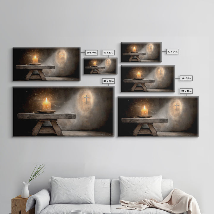 Sacred Ember – Framed Canvas Print – Christian Art Canvas – Christian Wall Art – Christmas Art – Christian Decoration – Christian Gift Idea