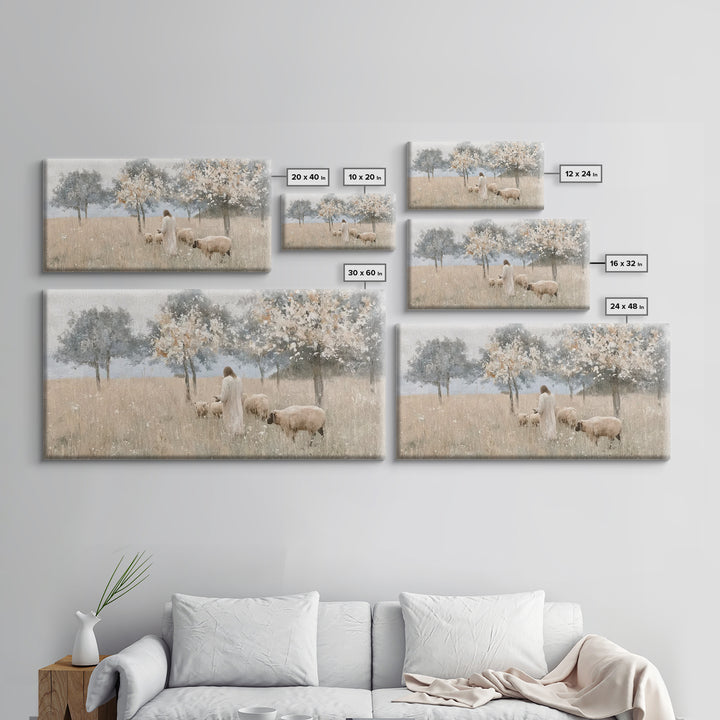 Fields Of Mercy – Framed Canvas Print – Christian Art Canvas – Christian Wall Art – Jesus Painting – Vintage Christian Art – Christian Chri