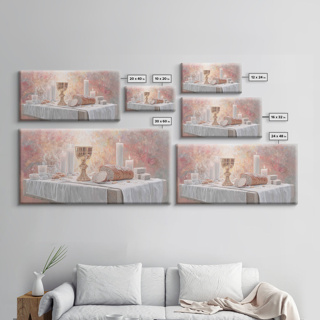Bread Of Blessing - Framed Canvas Print - Christian Wall Art - Christian Art Canvas - Modern Christian Art - Christian Gift Ideas - Christi