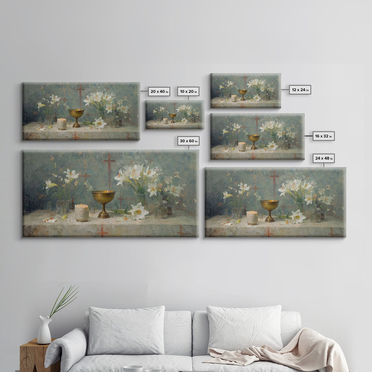 Table Of Reverence - Framed Canvas Print - Christian Wall Art - Christian Art Canvas - Vintage Christian Painting - Christian Art Gift - Ch