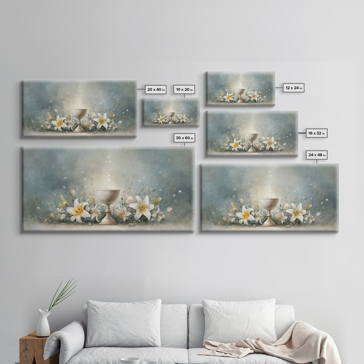 Garden Of Light - Framed Canvas Print - Christian Wall Art - Christian Art Canvas - Large Christian Art - Christian Decor - Christian Gift